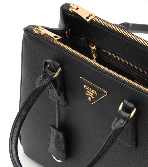 prada galleria saffiano leather bag black